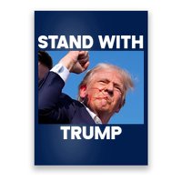Stand With Trump Fight Gun Shot Fired Rally Shooting Poster