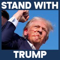 Stand With Trump Fight Gun Shot Fired Rally Shooting Poster