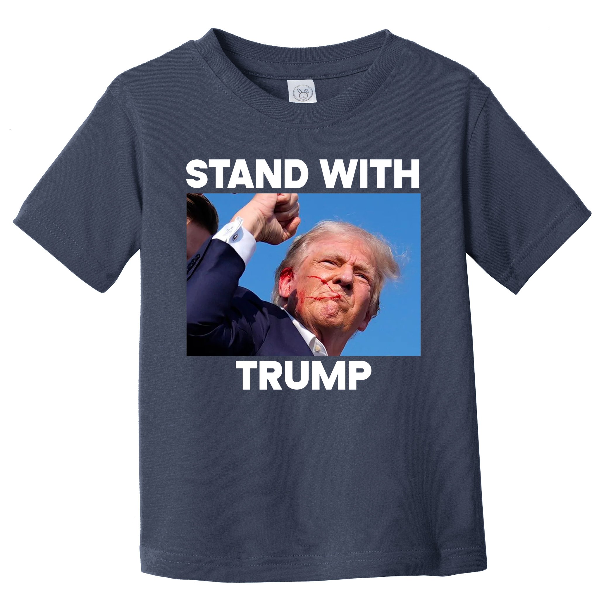 Stand With Trump Fight Gun Shot Fired Rally Shooting Toddler T-Shirt