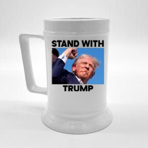 Stand With Trump Fight Gun Shot Fired Rally Shooting Beer Stein