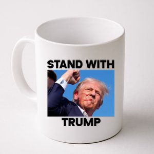 Stand With Trump Fight Gun Shot Fired Rally Shooting Coffee Mug