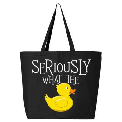 Seriously What The Duck Duck Lover Pun 25L Jumbo Tote