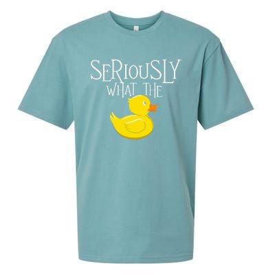 Seriously What The Duck Duck Lover Pun Sueded Cloud Jersey T-Shirt