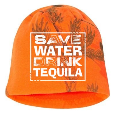 Save Water Tequila Lover Funny Cinco De Mayo Gift Kati - Camo Knit Beanie