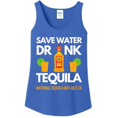 Save Water Tequila National Tequila Day Gift Ladies Essential Tank