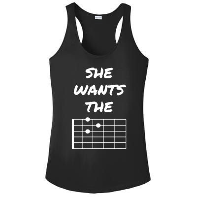 She Wants The D Guitarist Musician Gift Ladies PosiCharge Competitor Racerback Tank