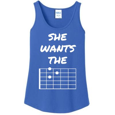 She Wants The D Guitarist Musician Gift Ladies Essential Tank