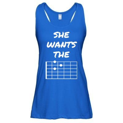 She Wants The D Guitarist Musician Gift Ladies Essential Flowy Tank