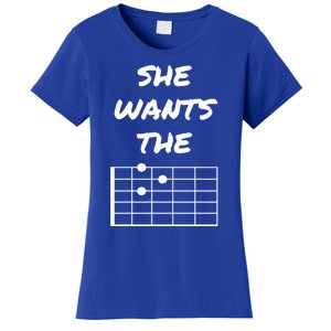 She Wants The D Guitarist Musician Gift Women's T-Shirt