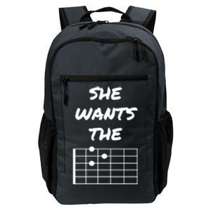 She Wants The D Guitarist Musician Gift Daily Commute Backpack