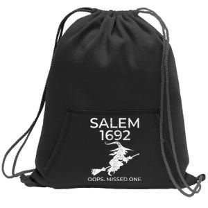 Salem Witch Trials 1692 Oops You Missed One Halloween Sweatshirt Cinch Pack Bag