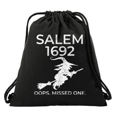 Salem Witch Trials 1692 Oops You Missed One Halloween Drawstring Bag