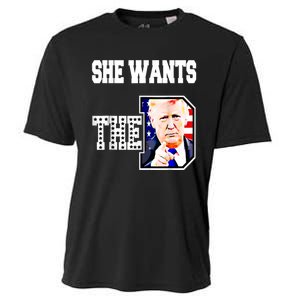 She Wants The D Donald Trump 2024 Cooling Performance Crew T-Shirt