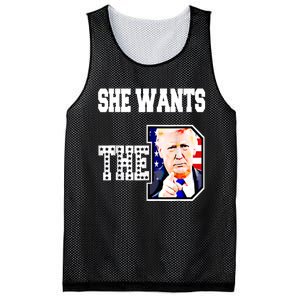 She Wants The D Donald Trump 2024 Mesh Reversible Basketball Jersey Tank