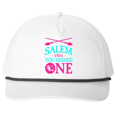 Salem Witch Trials 1692 You Missed One Witch Halloween Snapback Five-Panel Rope Hat