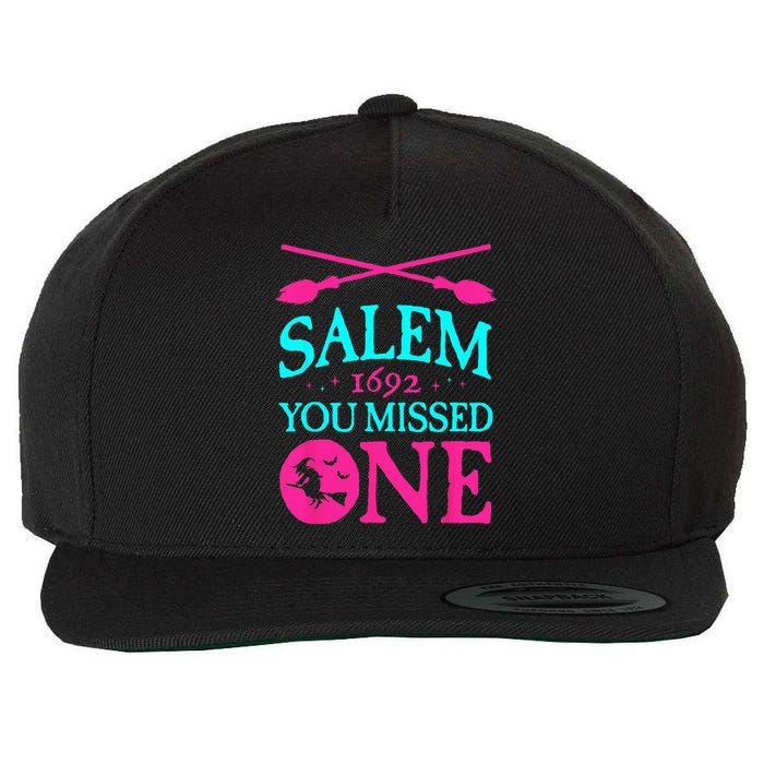 Salem Witch Trials 1692 You Missed One Witch Halloween Wool Snapback Cap