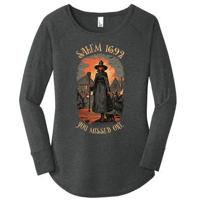 Salem Witch Trials 1692 You Missed One Funny Halloween Women's Perfect Tri Tunic Long Sleeve Shirt