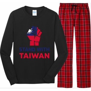 Stand With Taiwan Fist Gift Long Sleeve Pajama Set