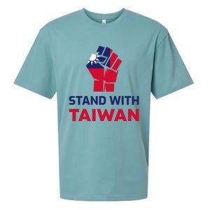 Stand With Taiwan Fist Gift Sueded Cloud Jersey T-Shirt