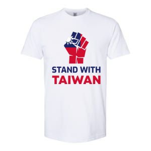 Stand With Taiwan Fist Gift Softstyle CVC T-Shirt