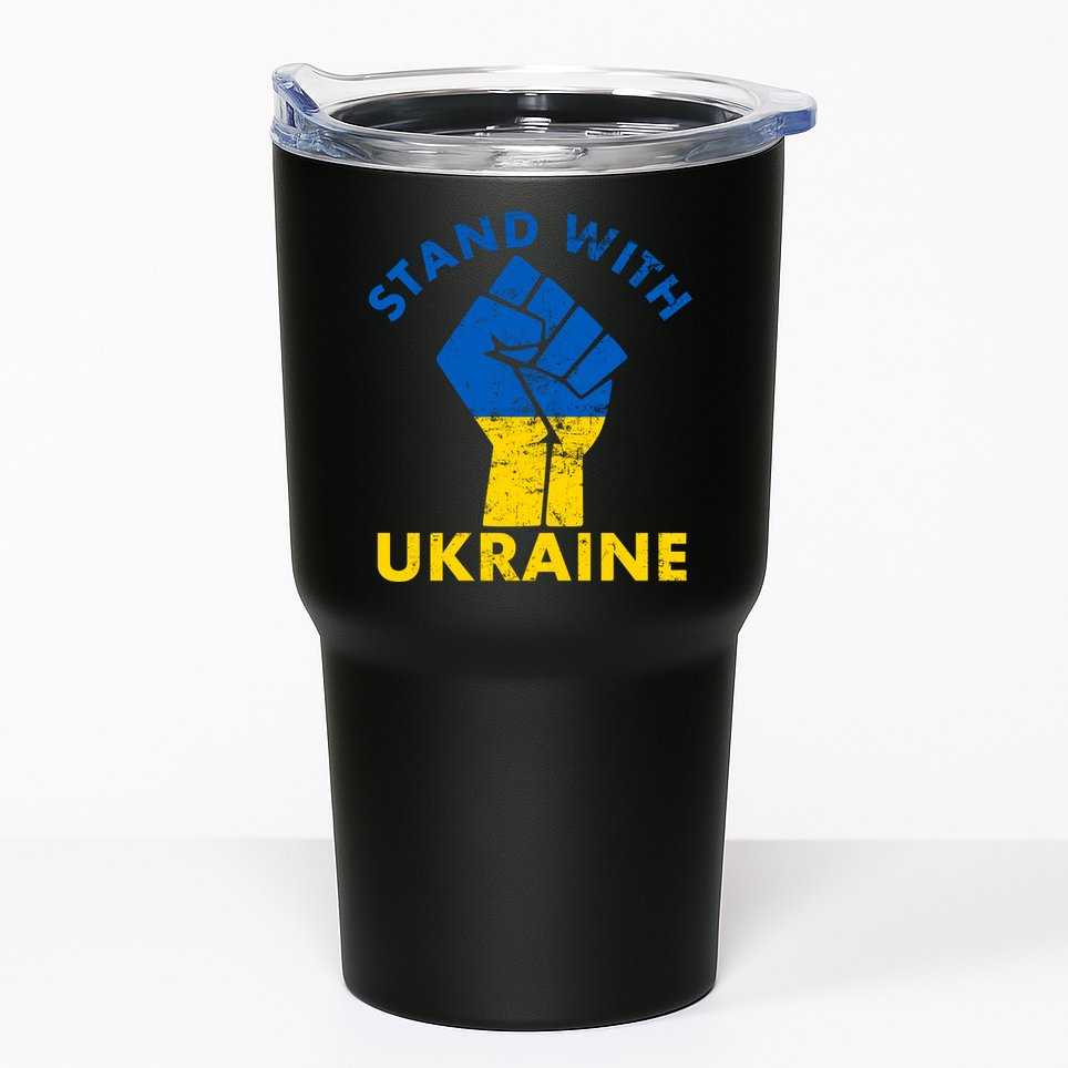 Stand With Ukraine Support Ukraine Free Ukraine Tumbler