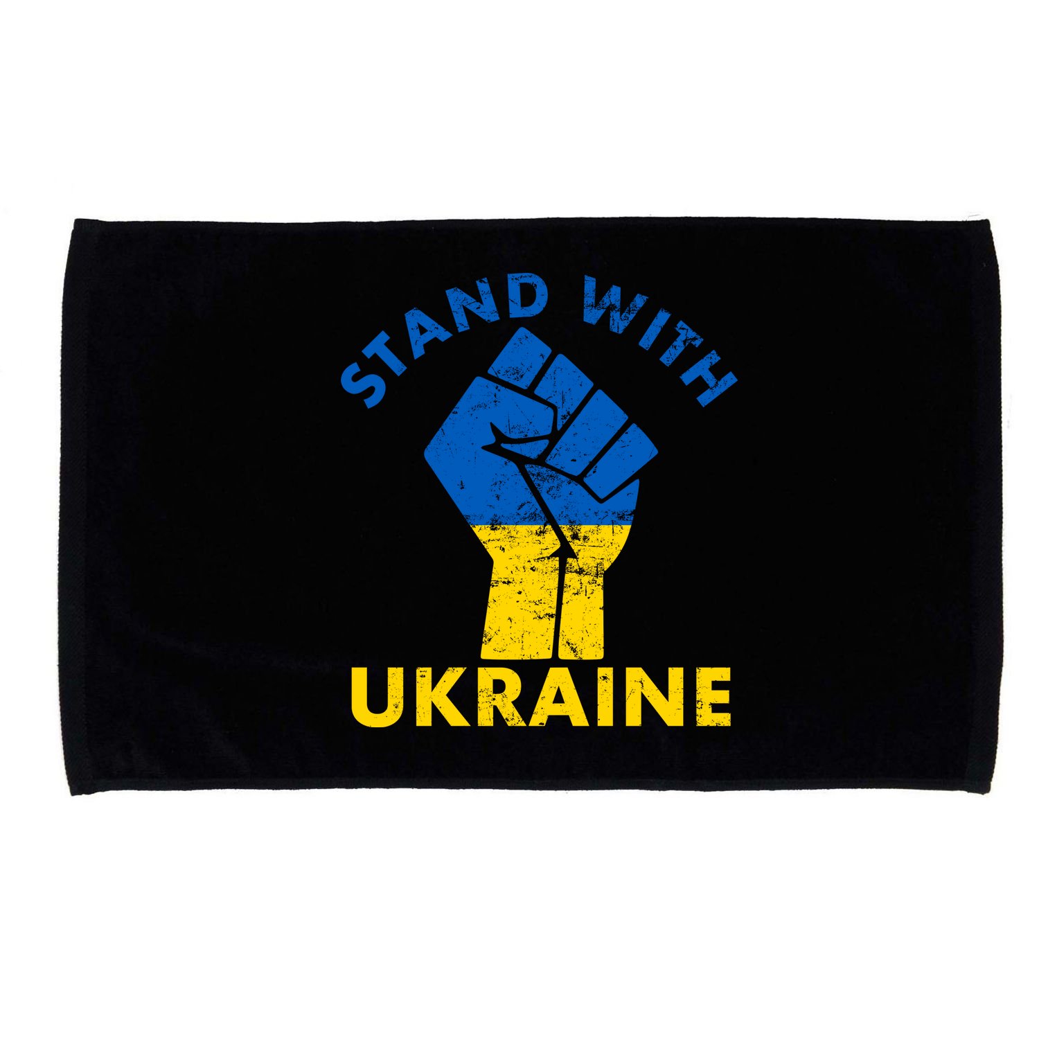 Stand With Ukraine Support Ukraine Free Ukraine Microfiber Hand Towel