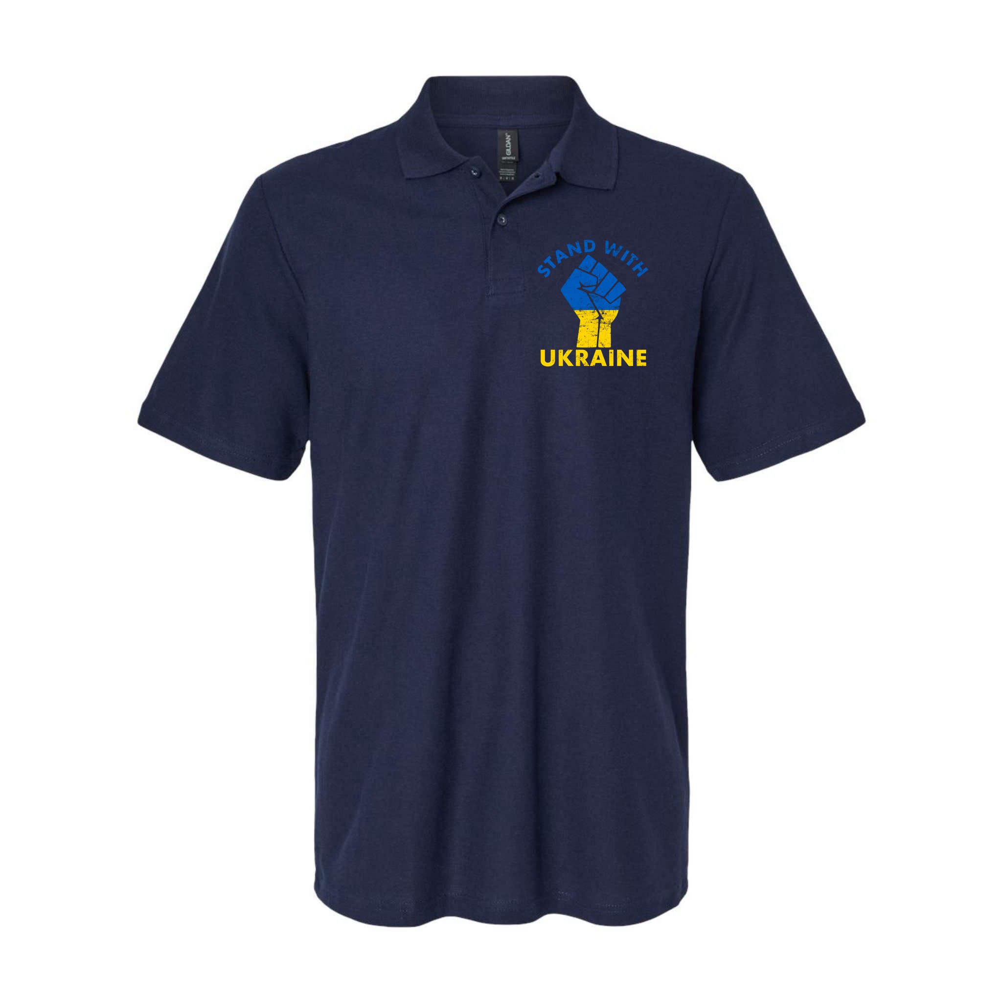 Stand With Ukraine Support Ukraine Free Ukraine Polo