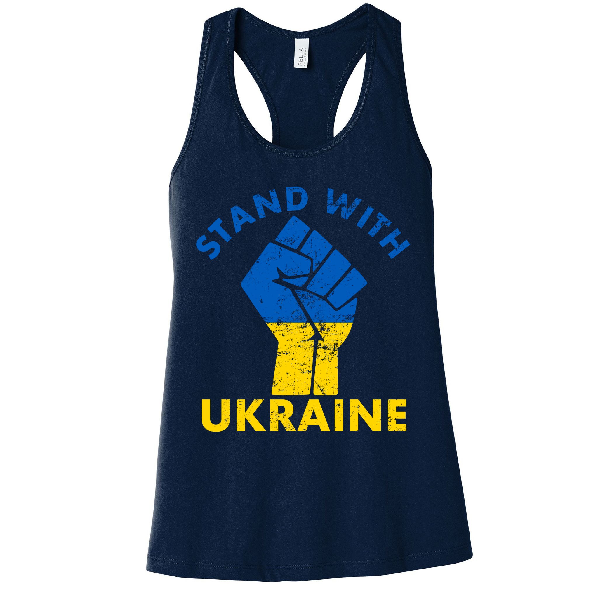 Stand With Ukraine Support Ukraine Free Ukraine Womens Tank Top