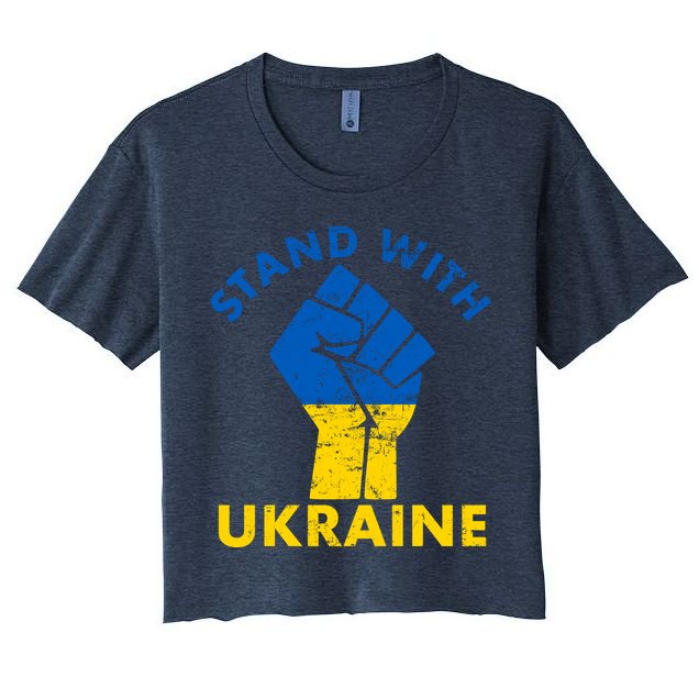 Stand With Ukraine Support Ukraine Free Ukraine Crop Top