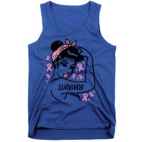 Survivor Warrior Unbreakable Ribbon Breast Cancer Awareness Gift Tank Top