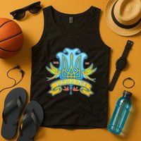 Stand With Ukraine Coat Of Arms Crest Peace Doves Tank Top