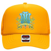 Stand With Ukraine Coat Of Arms Crest Peace Doves Trucker Hat