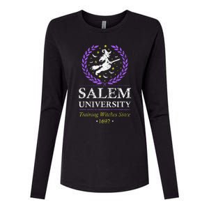 Salem Witch University Training Halloween Womens Cotton Relaxed Long Sleeve T-Shirt