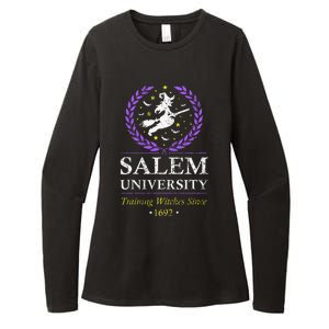 Salem Witch University Training Halloween Womens CVC Long Sleeve Shirt