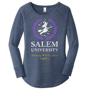 Salem Witch University Training Halloween Women's Perfect Tri Tunic Long Sleeve Shirt