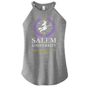 Salem Witch University Training Halloween Women's Perfect Tri Rocker Tank