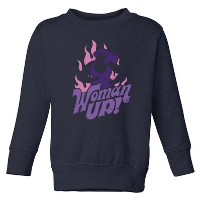 Strong Woman Up Flames Toddler Sweatshirt