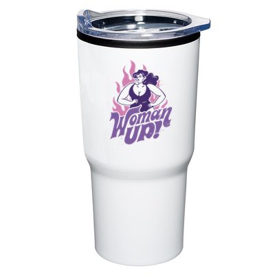 Strong Woman Up Flames Tumbler