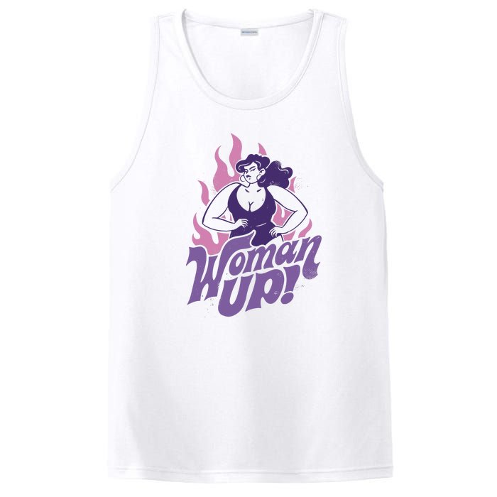 Strong Woman Up Flames PosiCharge Competitor Tank