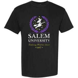 Salem Witch University Training Halloween Women Garment-Dyed Heavyweight T-Shirt