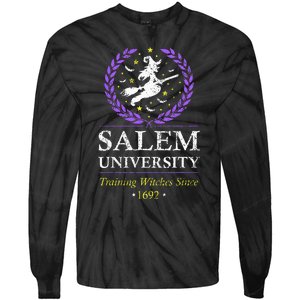 Salem Witch University Training Halloween Women Tie-Dye Long Sleeve Shirt