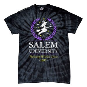 Salem Witch University Training Halloween Women Tie-Dye T-Shirt