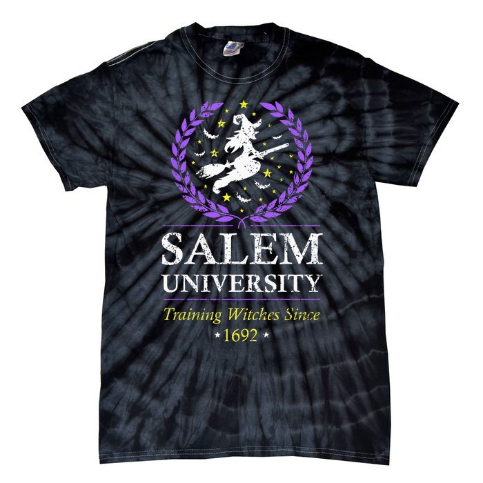 Salem Witch University Training Halloween Women Tie-Dye T-Shirt