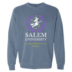 Salem Witch University Training Halloween Women Garment-Dyed Sweatshirt