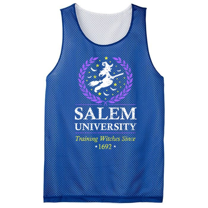 Salem Witch University Training Halloween Funny Gift Mesh Reversible Basketball Jersey Tank