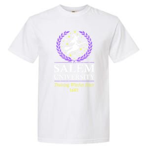 Salem Witch University Training Halloween Funny Gift Garment-Dyed Heavyweight T-Shirt