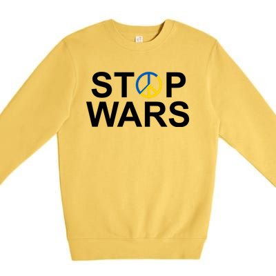 Stop Wars Ukraine Peace Premium Crewneck Sweatshirt