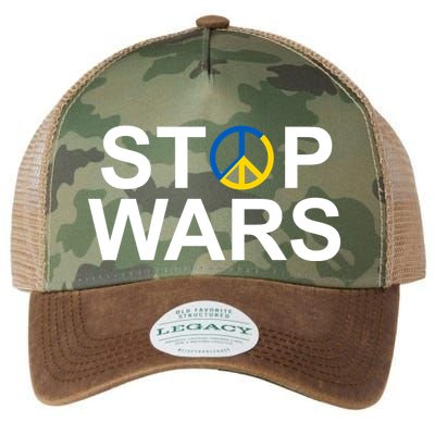 Stop Wars Ukraine Peace Legacy Tie Dye Trucker Hat