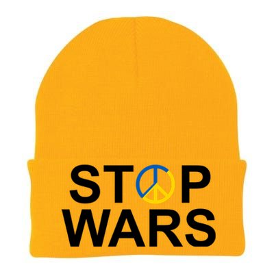 Stop Wars Ukraine Peace Knit Cap Winter Beanie