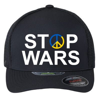 Stop Wars Ukraine Peace Flexfit Unipanel Trucker Cap